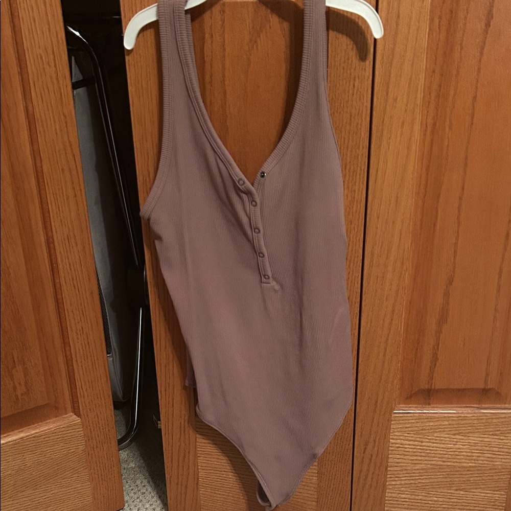 Pink Abercrombie and Fitch Women's Bodysuit